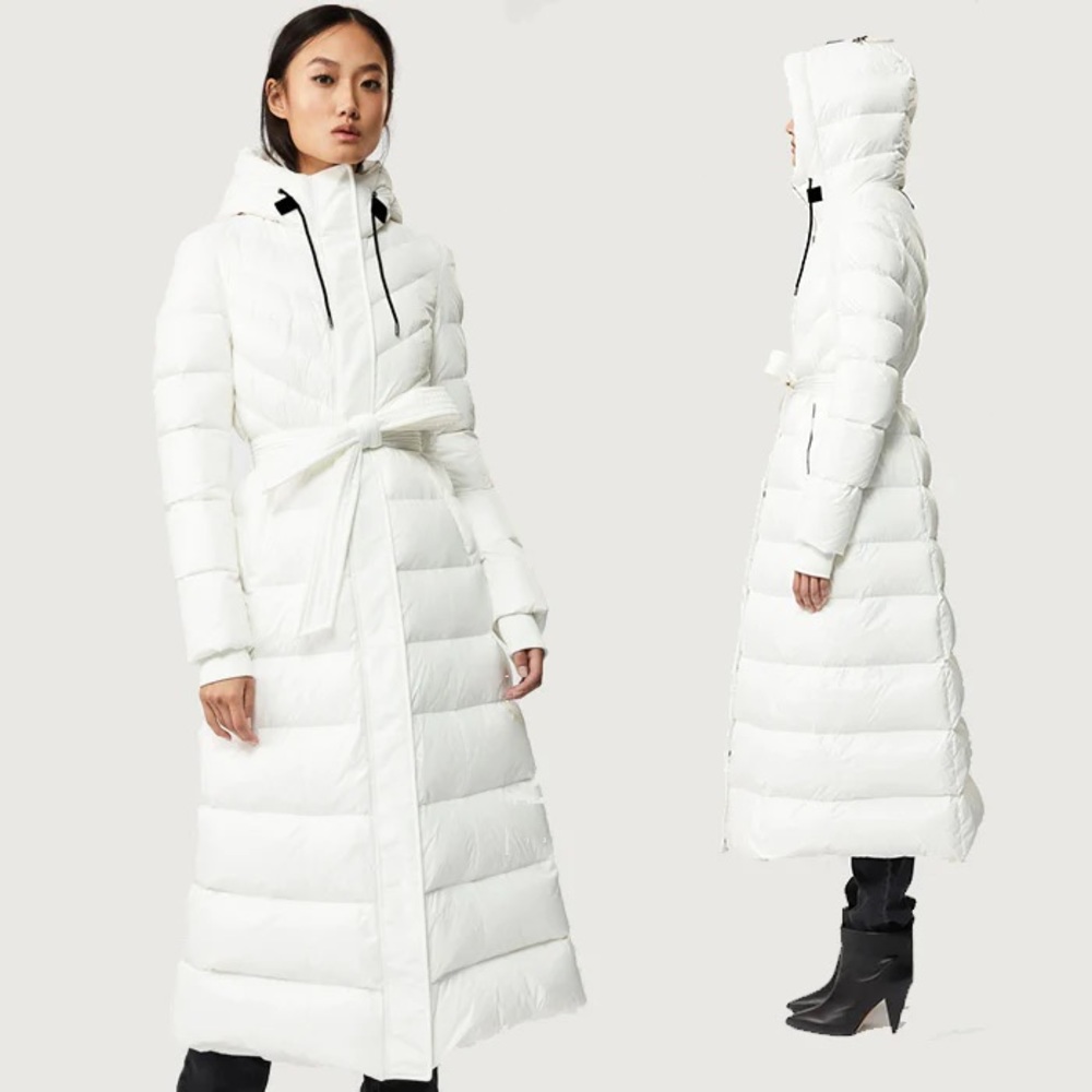 MACKAGE CATALINA LONGLINE DOWN COAT WHITE SMALL
